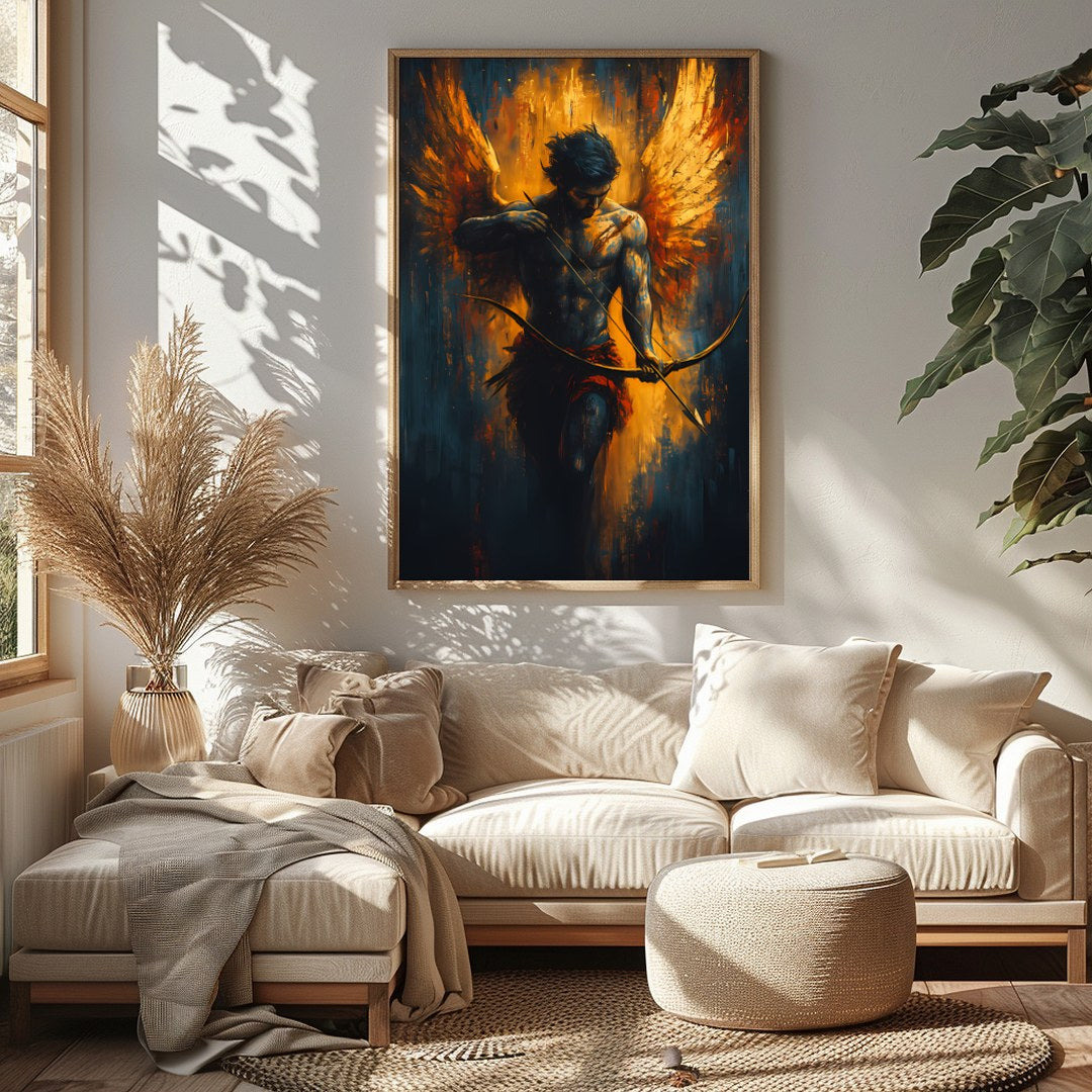 Discover the mesmerizing interplay between shadow and light in this captivating artwork. The for Sitting Area
