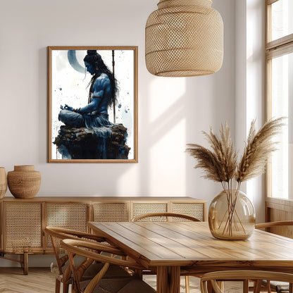 Immerse yourself in the serene energy of this captivating artwork, depicting a divine figure in for Extra Kitchen