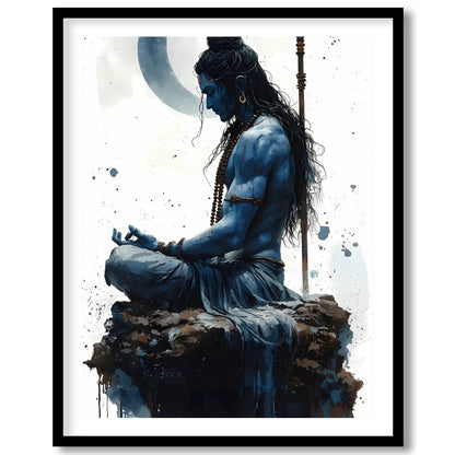 Immerse yourself in the serene energy of this captivating artwork, depicting a divine figure in for lovely-house