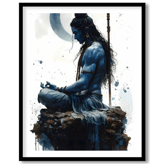 Immerse yourself in the serene energy of this captivating artwork, depicting a divine figure in for lovely-house