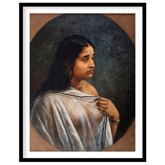 Immerse yourself in the serene beauty of this classical portrait capturing a moment of for bedroom
