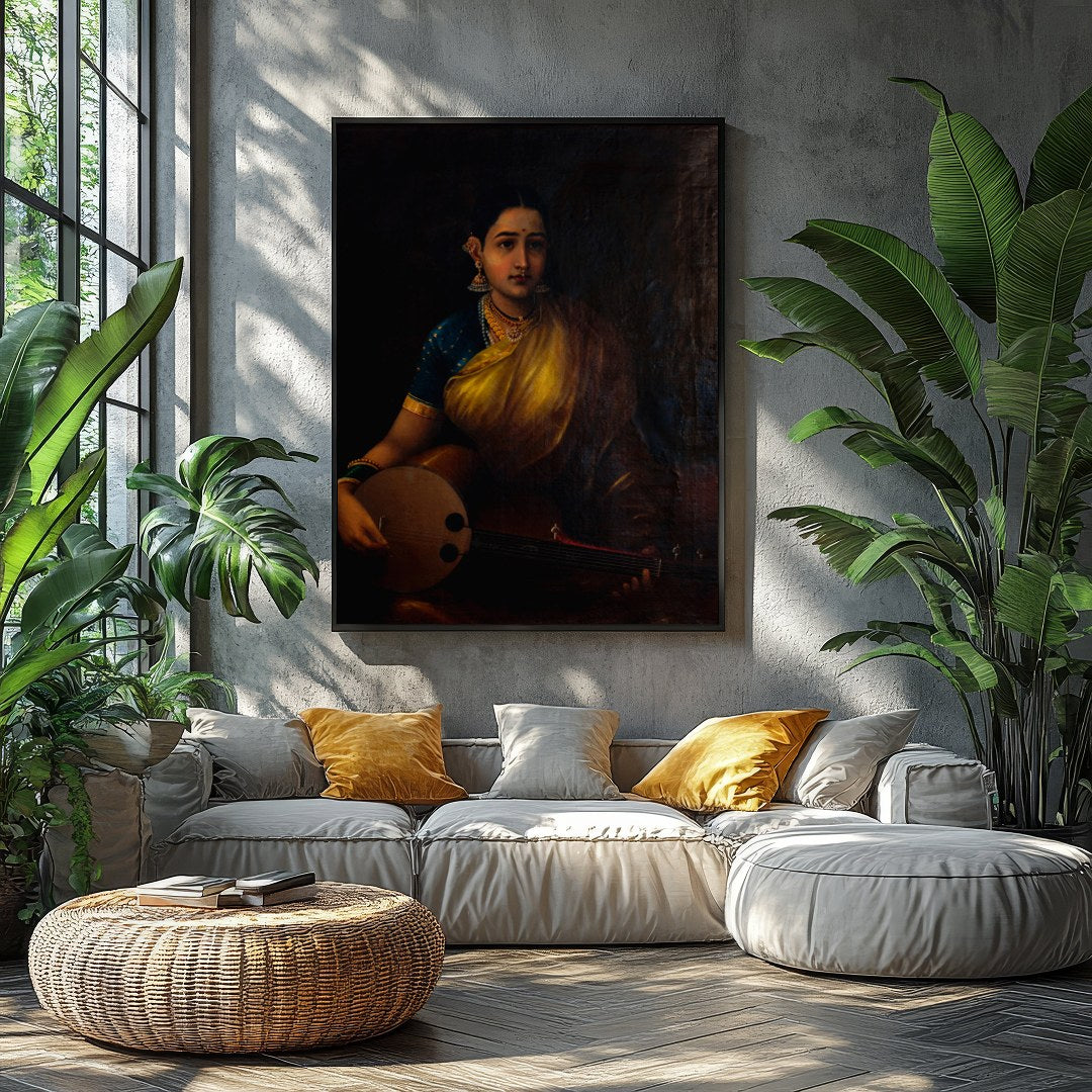 Immerse yourself in the timeless elegance of this captivating portrait, featuring a classical for Balcony