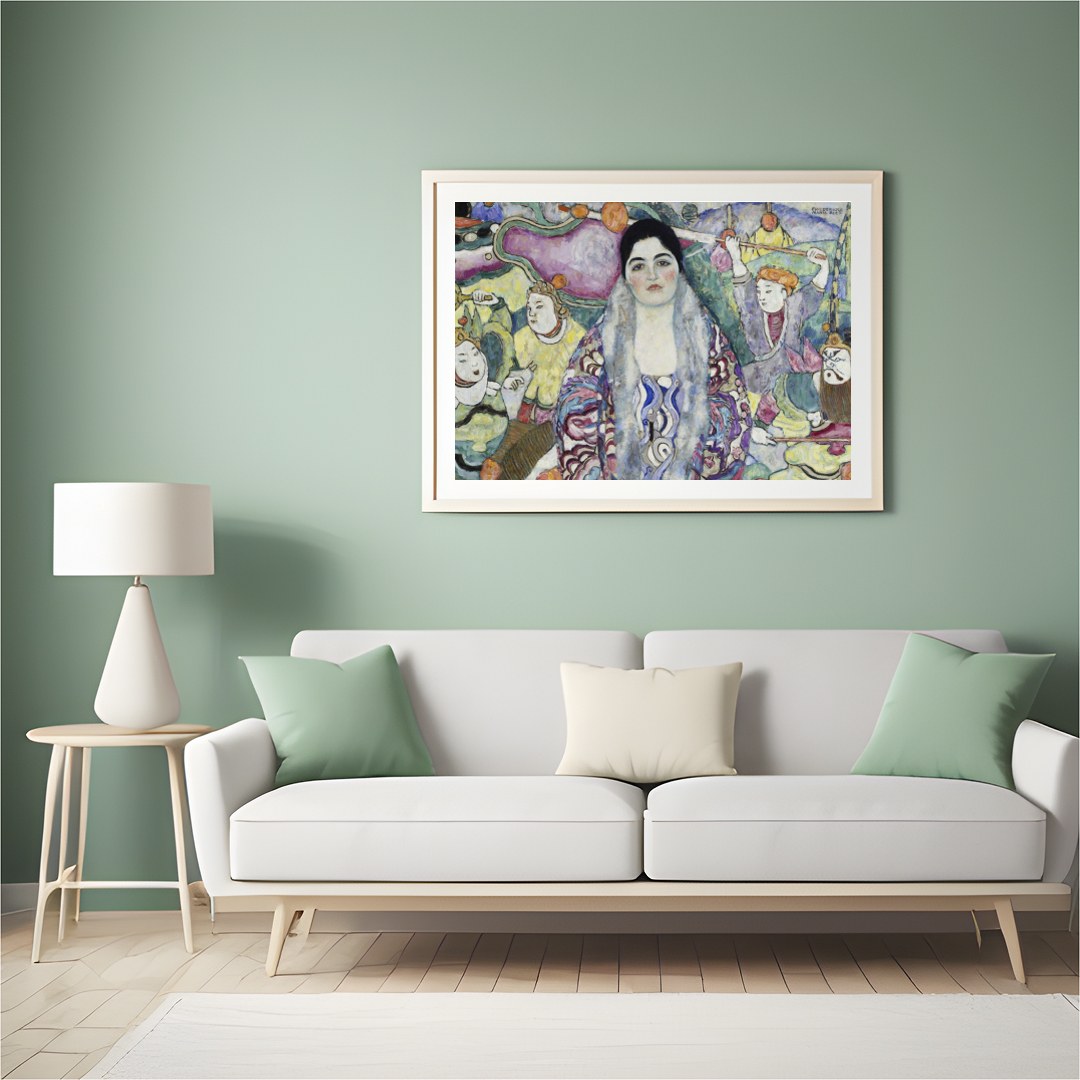 Dive into a dreamlike world with this captivating piece, where vibrant characters and abstract for Hall