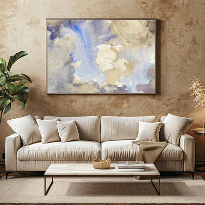 Immerse yourself in the delicate interplay of color with this exquisite watercolor artwork. Soft, for Family Room