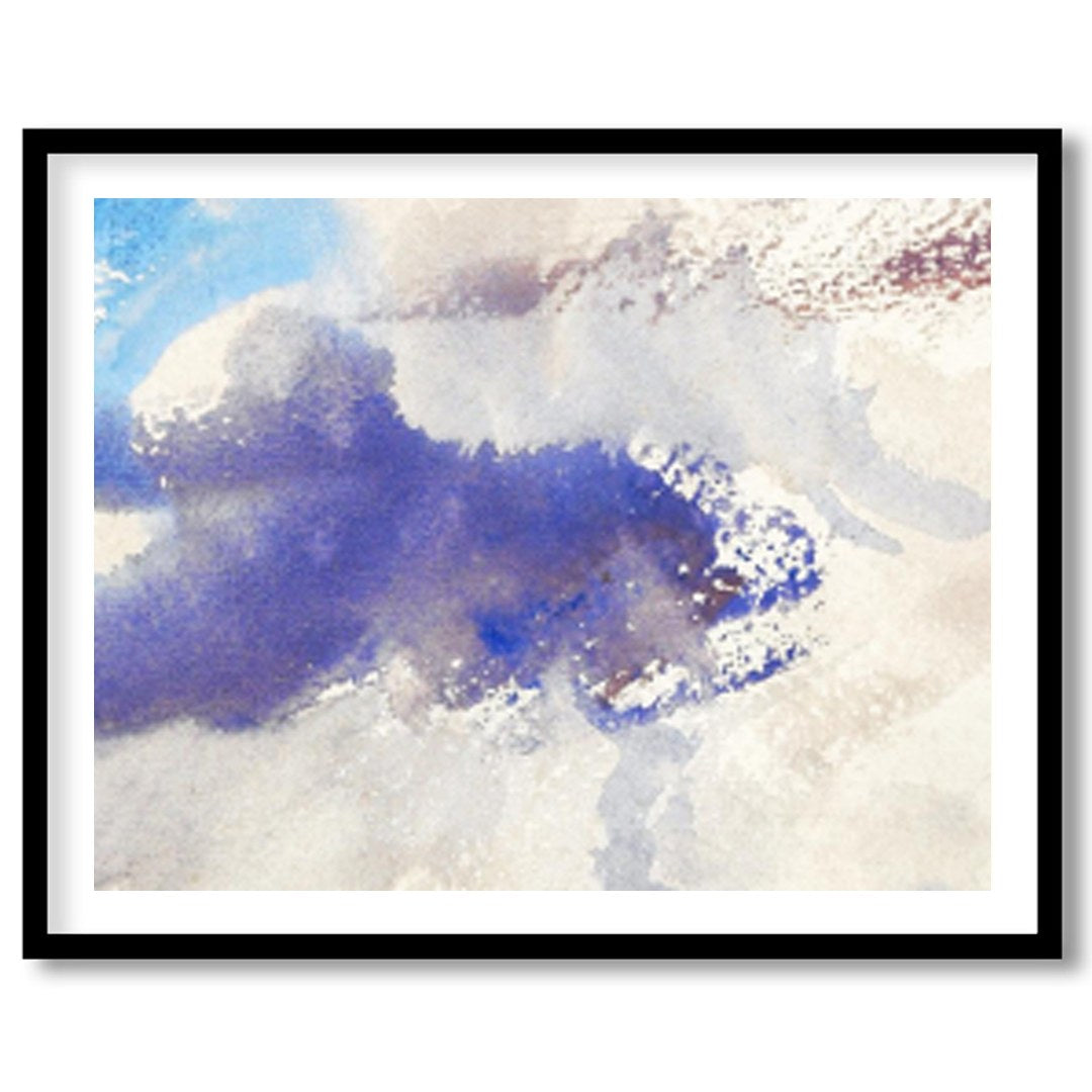 Capture the serene essence of the sky with this dreamy watercolor artwork. Delicate brushstrokes in for sweet-home
