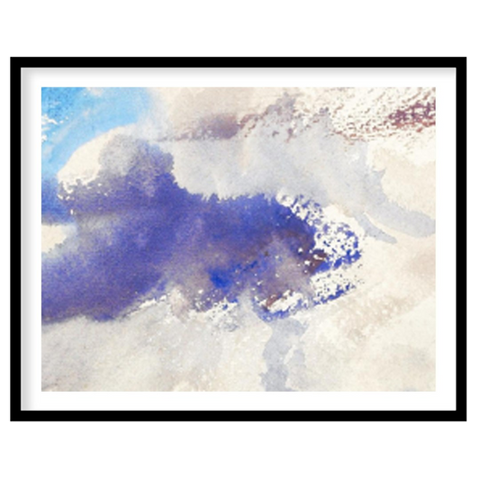 Capture the serene essence of the sky with this dreamy watercolor artwork. Delicate brushstrokes in for sweet-home