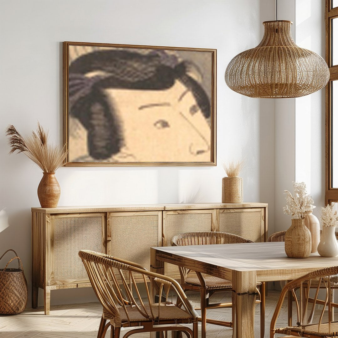 This captivating piece elegantly captures the mystique of traditional Japanese culture with for Dining