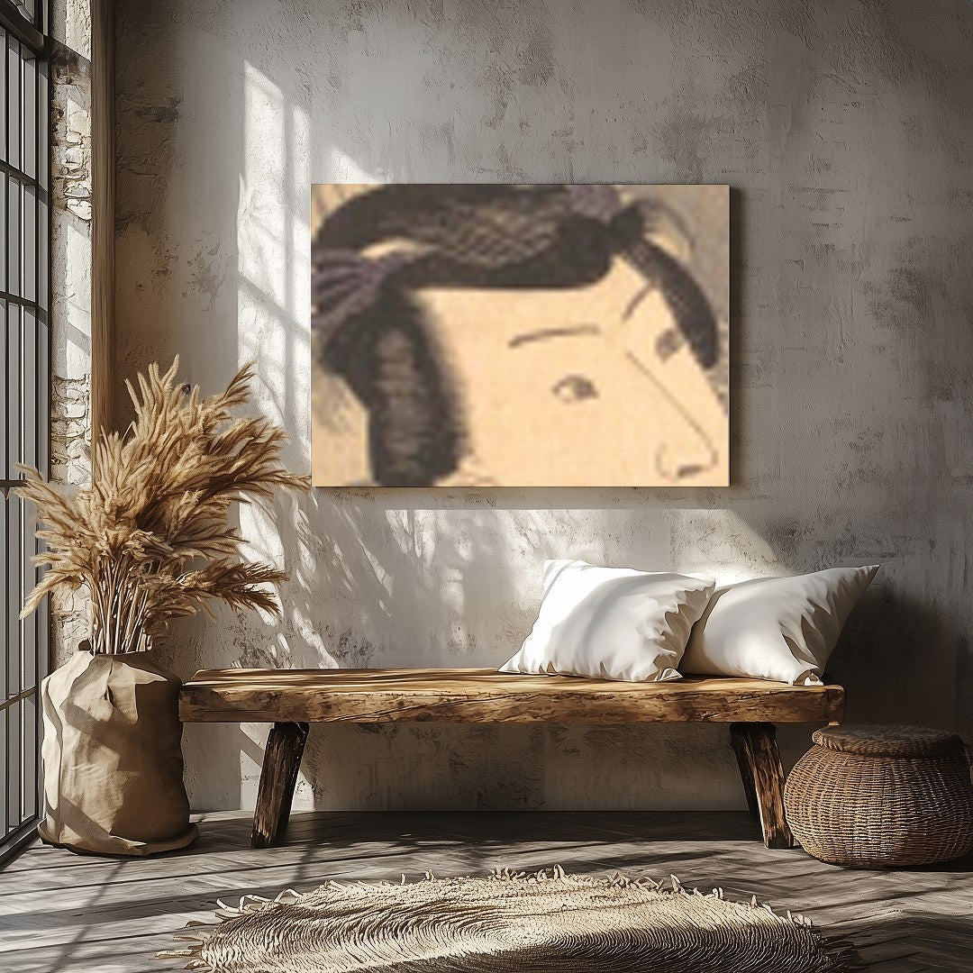 This captivating piece elegantly captures the mystique of traditional Japanese culture with for Veranda
