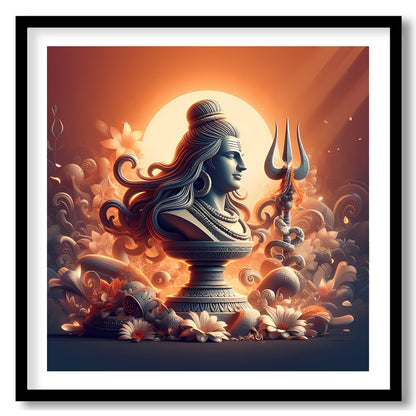 Experience the serene beauty of divine tranquility with this stunning artwork, showcasing an for area