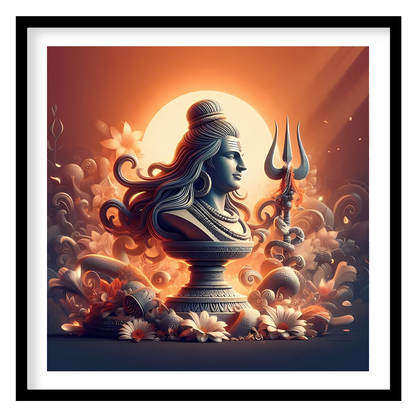 Experience the serene beauty of divine tranquility with this stunning artwork, showcasing an for area
