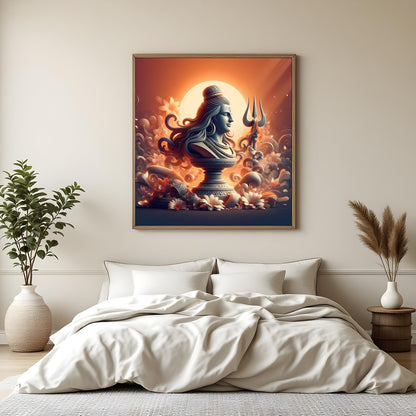Experience the serene beauty of divine tranquility with this stunning artwork, showcasing an for Bedroom