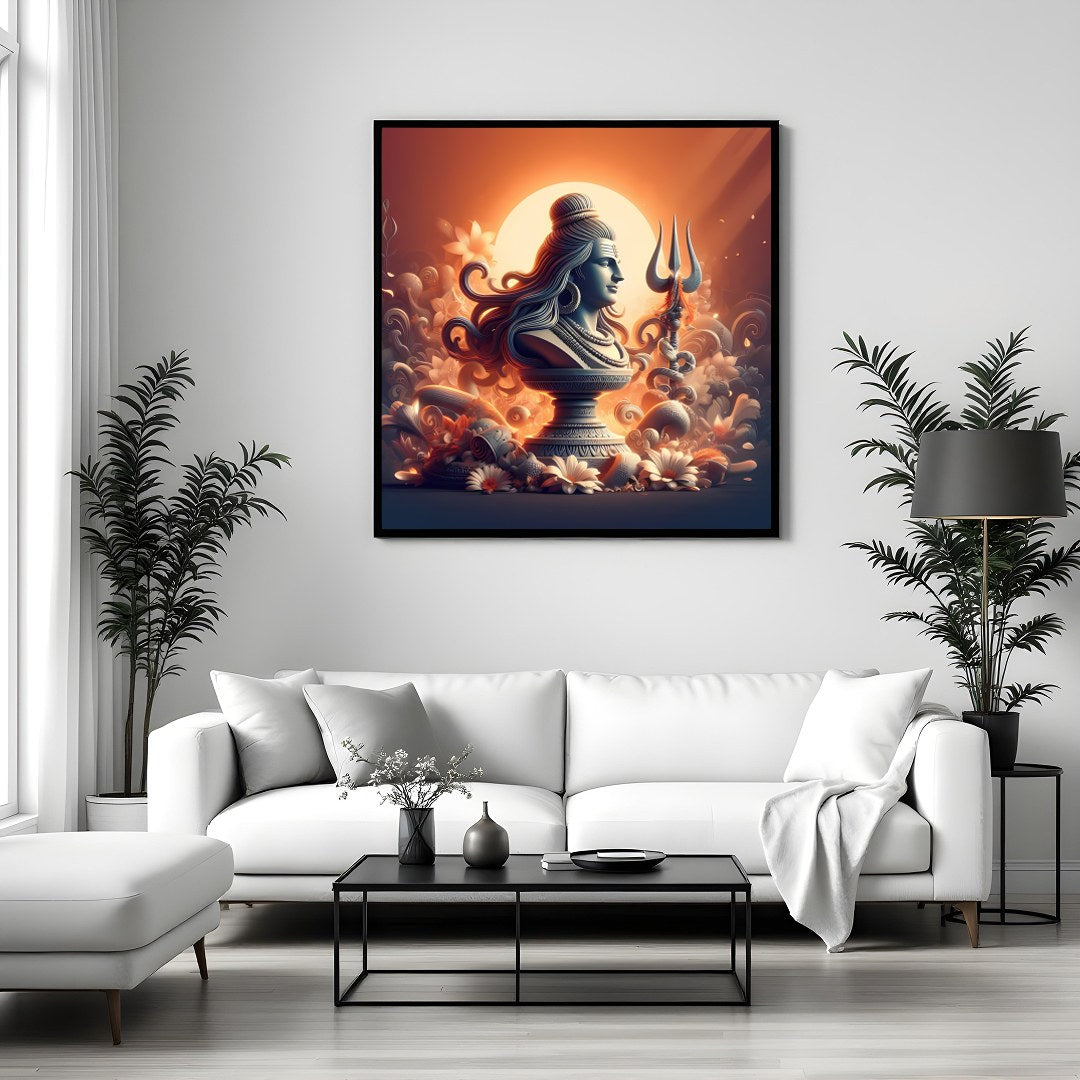 Experience the serene beauty of divine tranquility with this stunning artwork, showcasing an for Sitting Area