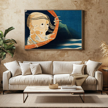 Immerse yourself in this whimsical piece inspired by traditional art techniques. The intricate for Family Room