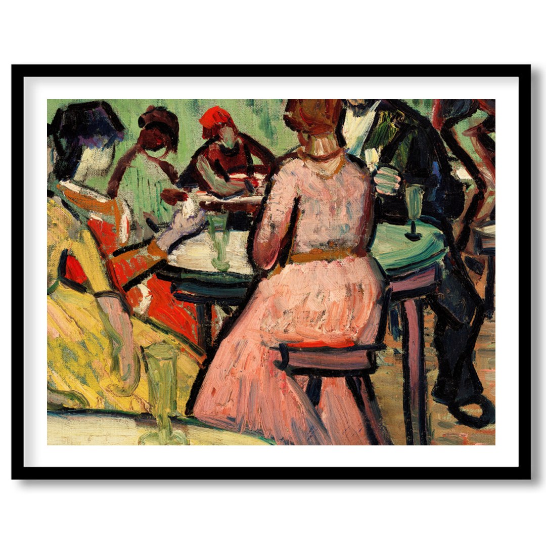 Immerse yourself in the vibrant energy of social evenings with this expressive artwork. Featuring for residence