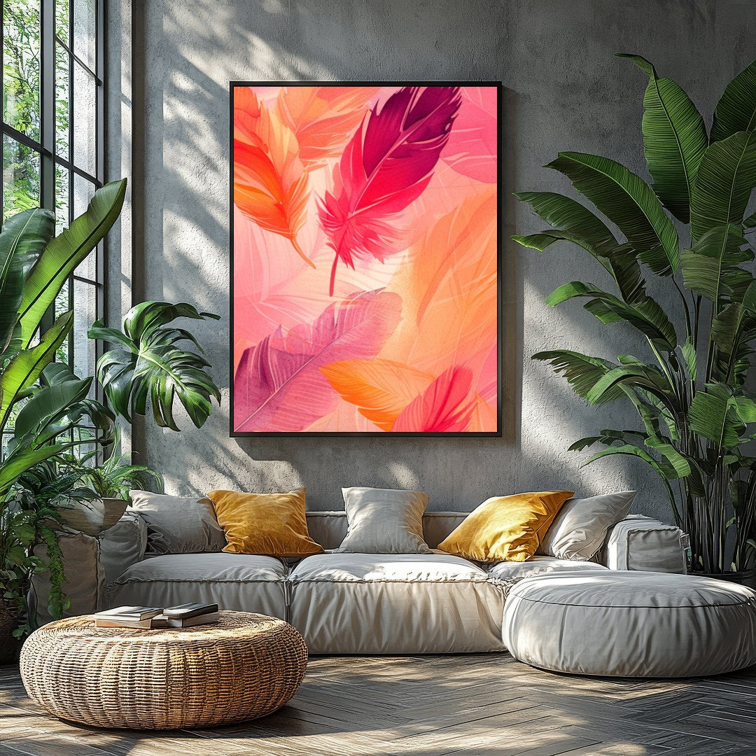 Add a burst of color to your space with this stunning artwork featuring a symphony of vibrant for Balcony