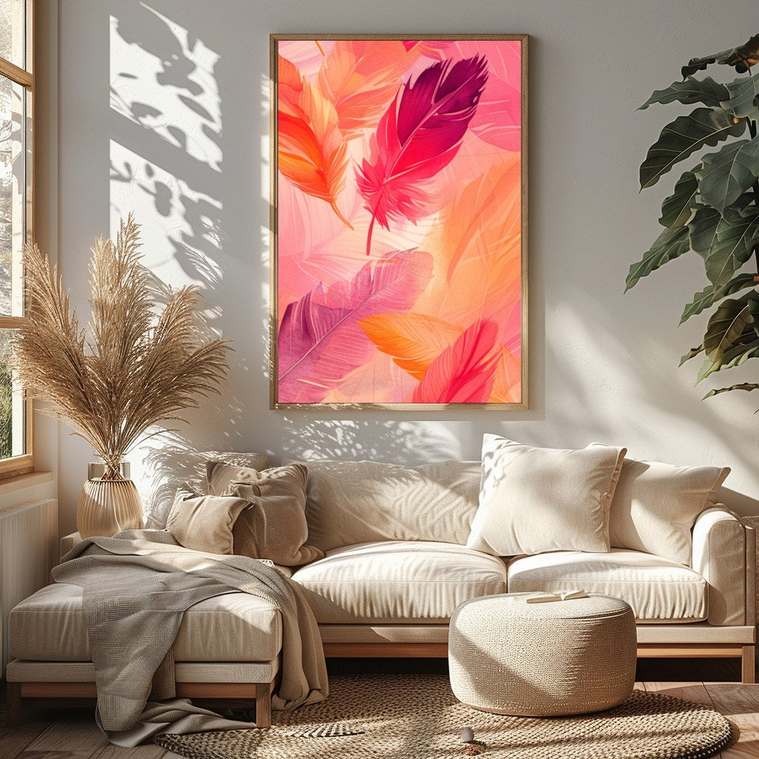 Add a burst of color to your space with this stunning artwork featuring a symphony of vibrant for Sitting Area