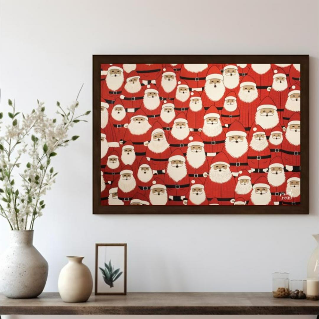 Festive Santa Painting at Festive Santa buy online at Paint Road featuring celebration cheerful and Christmas