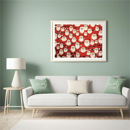 Festive Santa Painting at Festive Santa buy online at Paint Road featuring celebration cheerful and Christmas