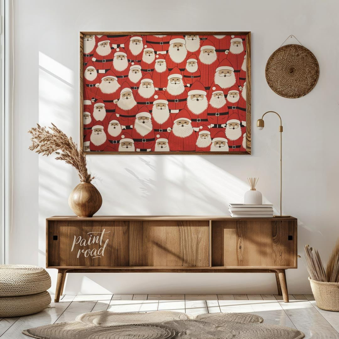 Festive Santa Painting at Festive Santa buy online at Paint Road featuring celebration cheerful and Christmas