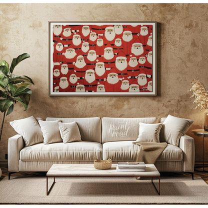 Festive Santa Painting at Festive Santa buy online at Paint Road featuring celebration cheerful and Christmas