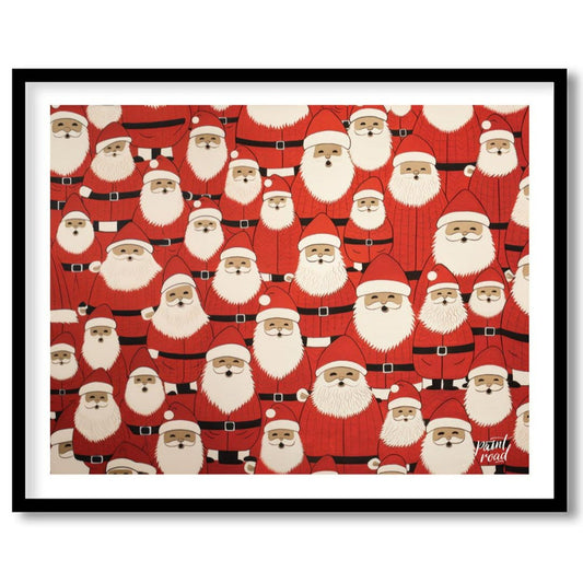 Festive Santa Painting at Festive Santa buy online at Paint Road featuring celebration cheerful and Christmas