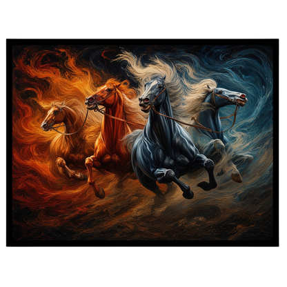 Captivate your space with the vibrant energy of this Vastu-inspired artwork, featuring powerful for residence