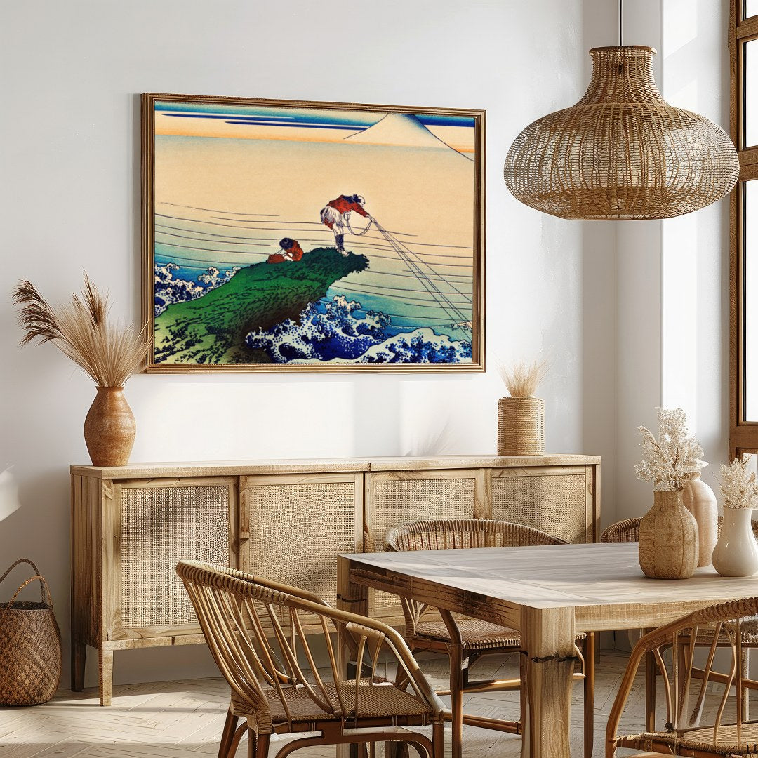 Immerse yourself in the serene yet dynamic scene depicted in this fine artwork. Featuring for Dining