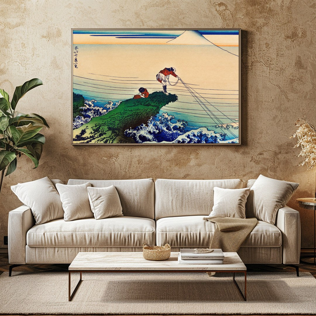 Immerse yourself in the serene yet dynamic scene depicted in this fine artwork. Featuring for Family Room