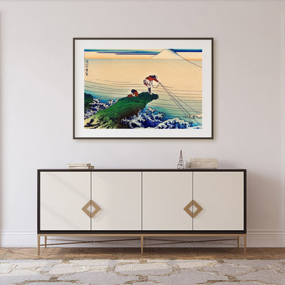 Immerse yourself in the serene yet dynamic scene depicted in this fine artwork. Featuring for Foyer
