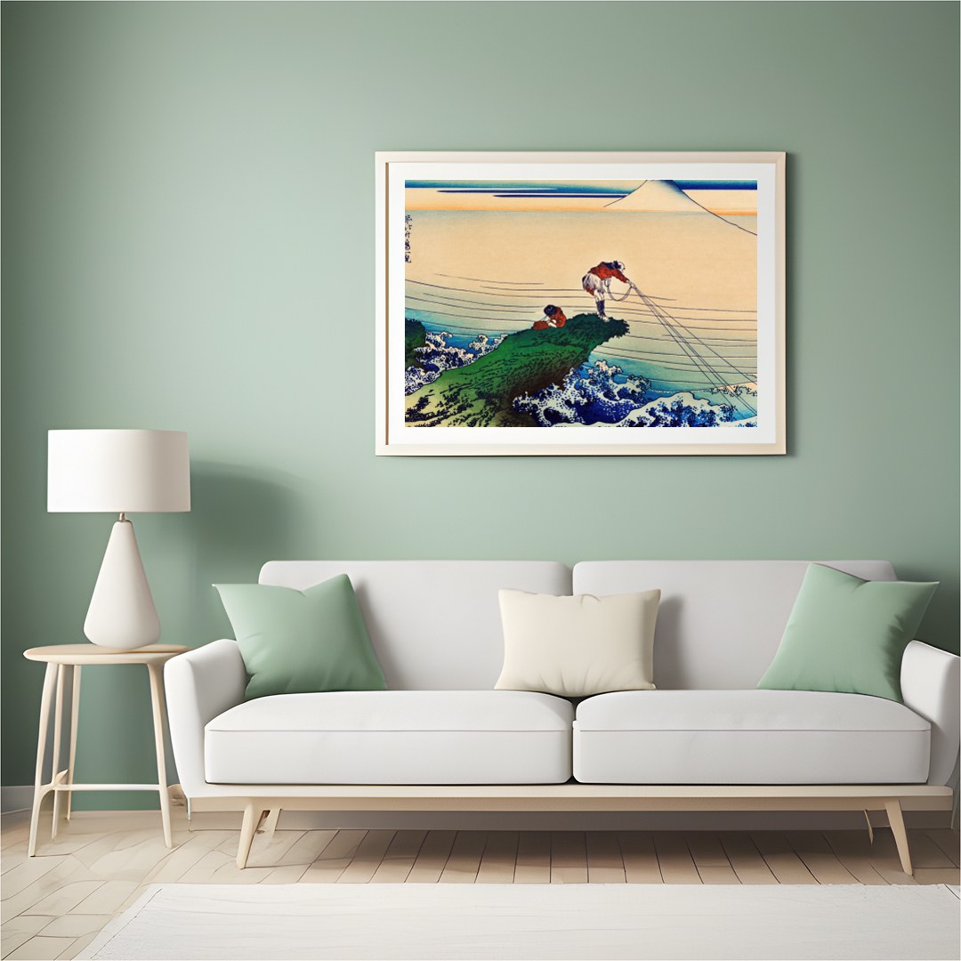 Immerse yourself in the serene yet dynamic scene depicted in this fine artwork. Featuring for Hall