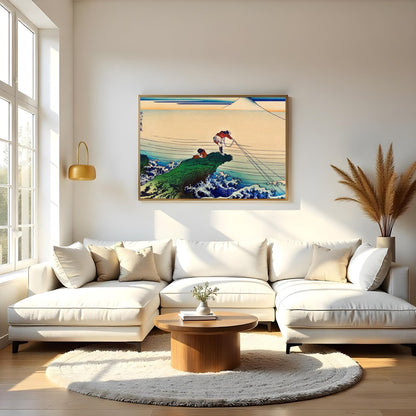Immerse yourself in the serene yet dynamic scene depicted in this fine artwork. Featuring for Living Room