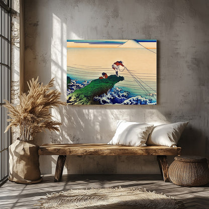 Immerse yourself in the serene yet dynamic scene depicted in this fine artwork. Featuring for Veranda