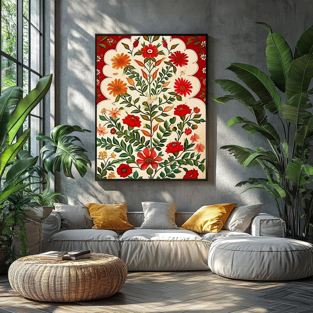 Immerse yourself in the vibrant beauty of nature with this exquisite botanical artwork. Featuring for Balcony