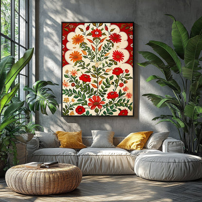 Immerse yourself in the vibrant beauty of nature with this exquisite botanical artwork. Featuring for Balcony