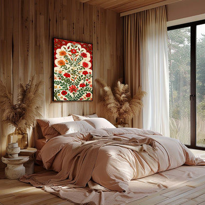 Immerse yourself in the vibrant beauty of nature with this exquisite botanical artwork. Featuring for Bedroom