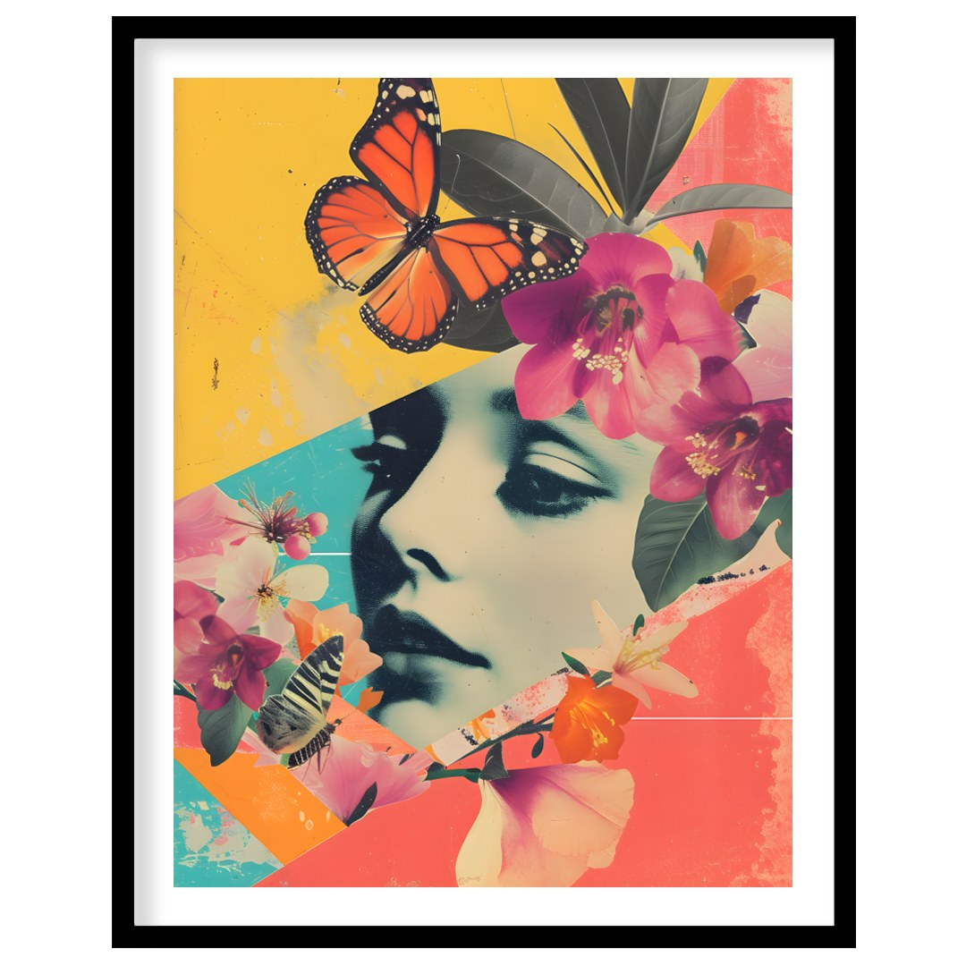 Immerse yourself in a vibrant blend of nature and surrealism with this captivating artwork. A for decor