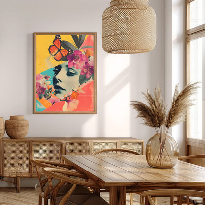 Immerse yourself in a vibrant blend of nature and surrealism with this captivating artwork. A for Extra Kitchen