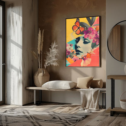Immerse yourself in a vibrant blend of nature and surrealism with this captivating artwork. A for gallery