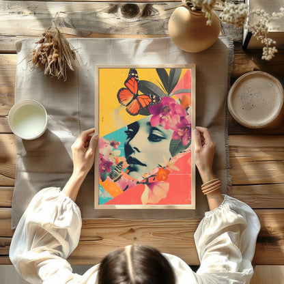 Immerse yourself in a vibrant blend of nature and surrealism with this captivating artwork. A for Kitchen