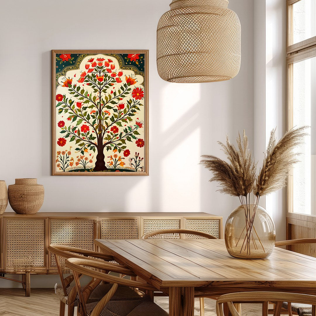 Celebrate nature's beauty with this vibrant depiction of a blossoming tree. Rich in detail, this for Extra Kitchen