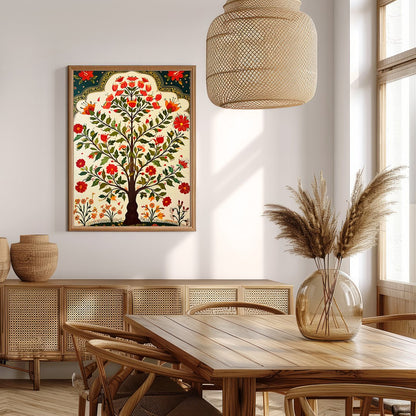 Celebrate nature's beauty with this vibrant depiction of a blossoming tree. Rich in detail, this for Extra Kitchen