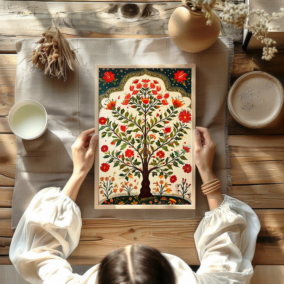 Celebrate nature's beauty with this vibrant depiction of a blossoming tree. Rich in detail, this for studio