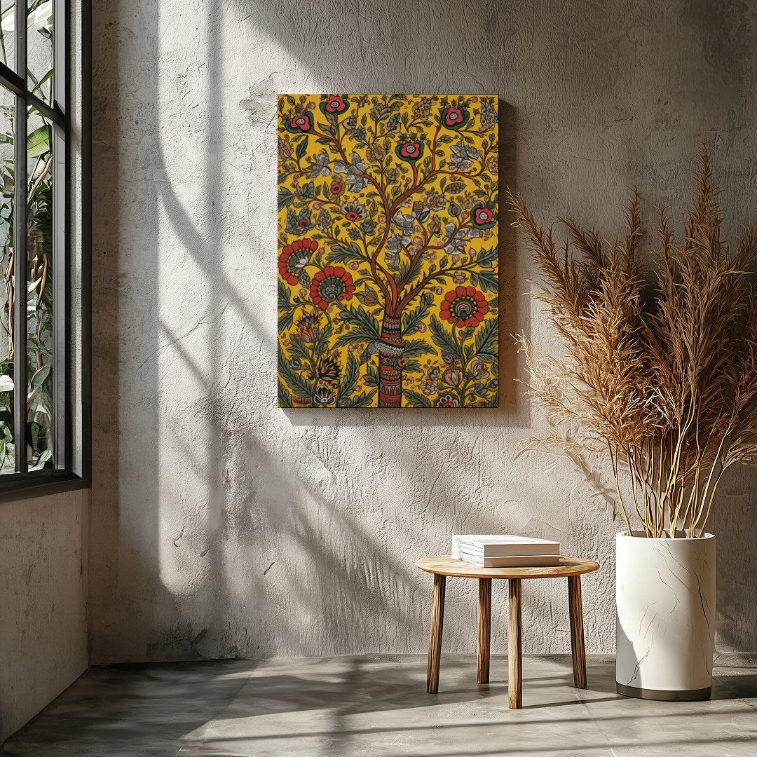 This vibrant piece captures the essence of nature's beauty with intricate floral patterns set for Entrance