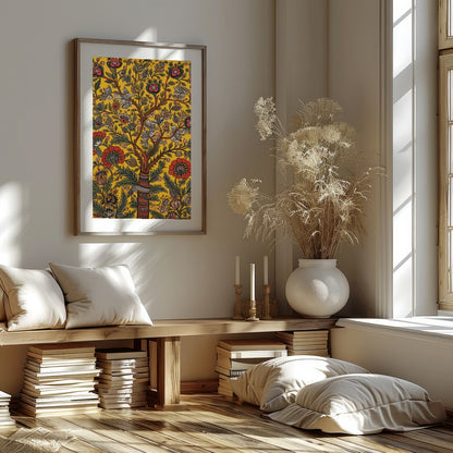 This vibrant piece captures the essence of nature's beauty with intricate floral patterns set for lovely-house