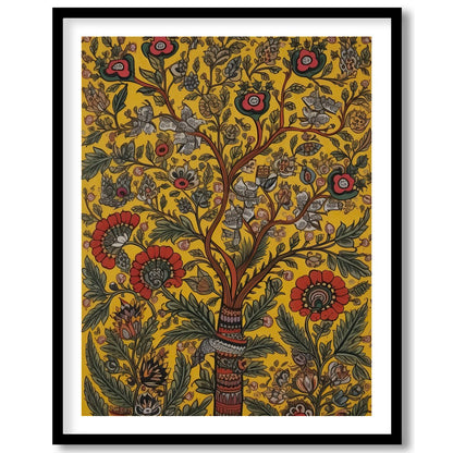 This vibrant piece captures the essence of nature's beauty with intricate floral patterns set for place