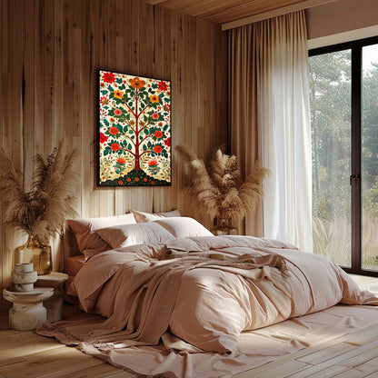 Elevate your space with this stunning floral artwork, featuring a lively explosion of colors and for Bedroom
