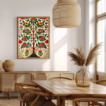 Elevate your space with this stunning floral artwork, featuring a lively explosion of colors and for Extra Kitchen