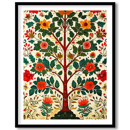 Elevate your space with this stunning floral artwork, featuring a lively explosion of colors and for lovely-house
