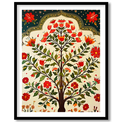Experience the enchanting beauty of nature with this vibrant wall art piece. The intricate floral for gallery