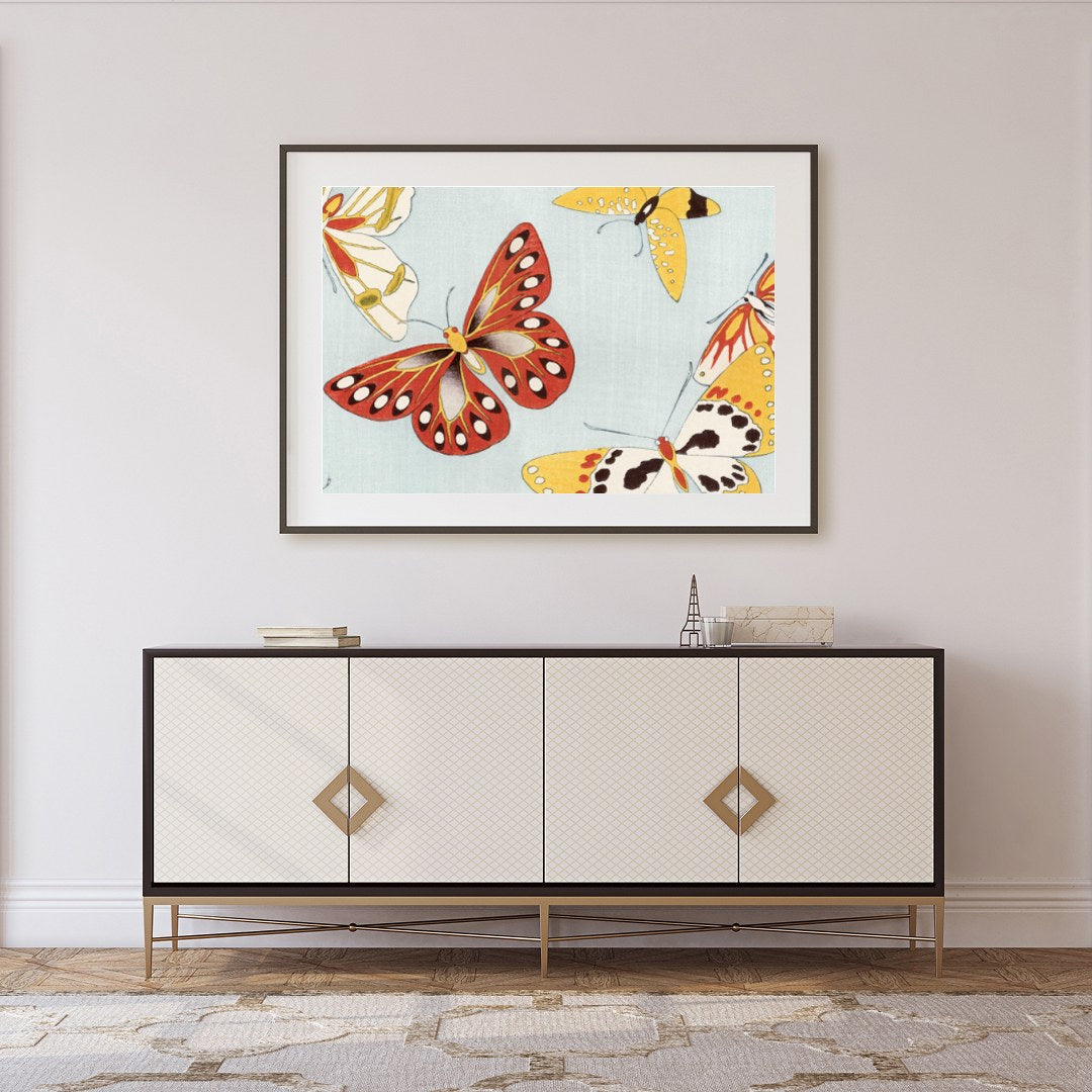 Capture the essence of nature's beauty with this exquisite artwork depicting a lively dance of for Foyer